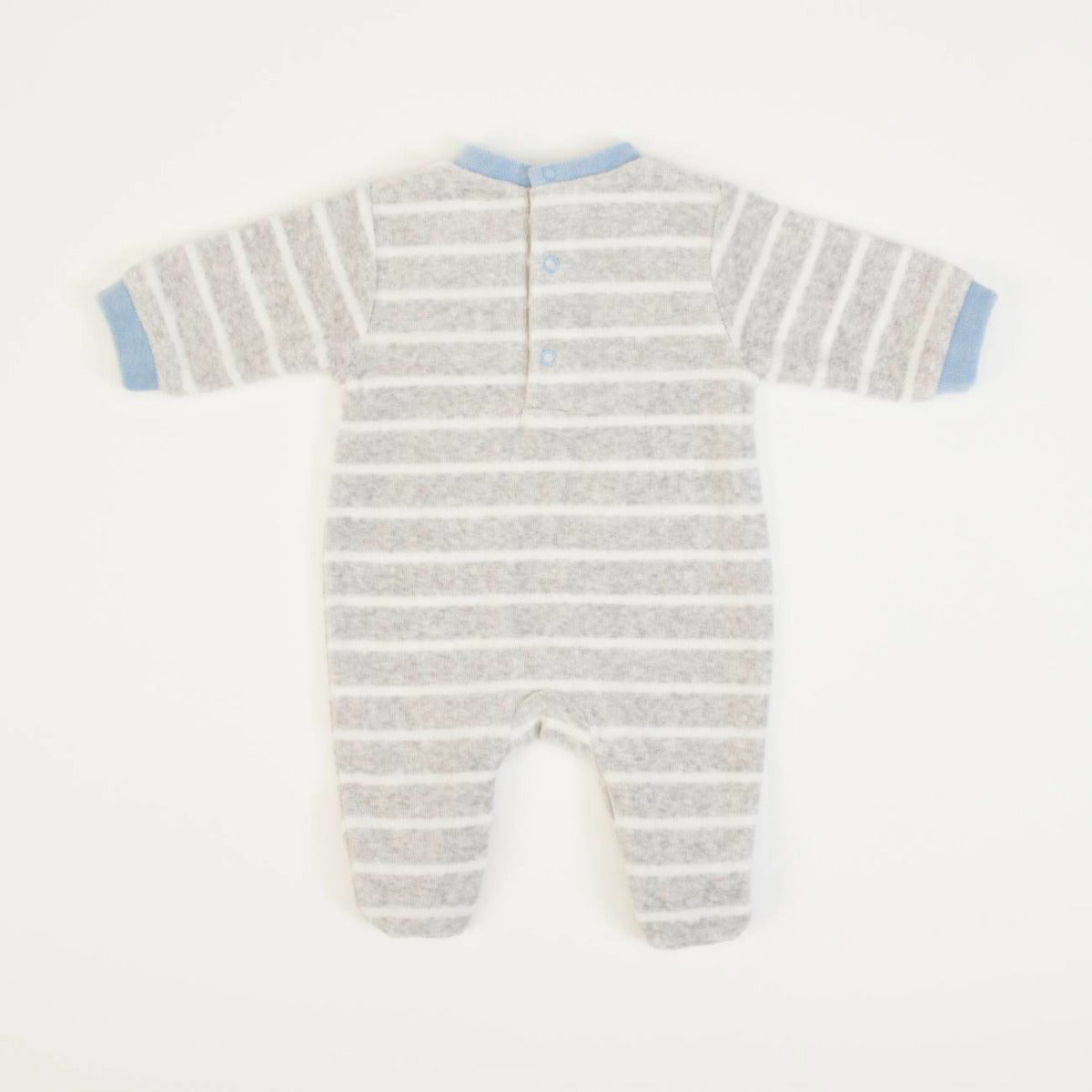 Tutina Neonato Nascita In Ciniglia Dinosauro - retro