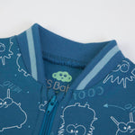 Completo Sportivo Invernale Bambino - Tuta Invernale Bambino - Monster - collo