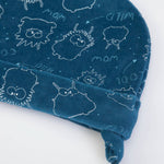 Cappello Cappellino Invernale in Ciniglia con Ponpon - Monster - stampa