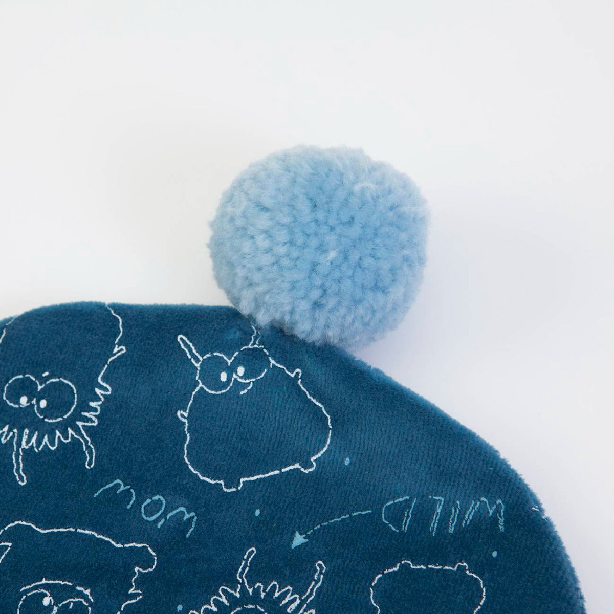 Cappello Cappellino Invernale in Ciniglia con Ponpon - Monster