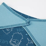 Bavaglino Bandana Bavetta Neonato Monster - chiusura