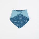 Bavaglino Bandana Bavetta Neonato Monster - retro