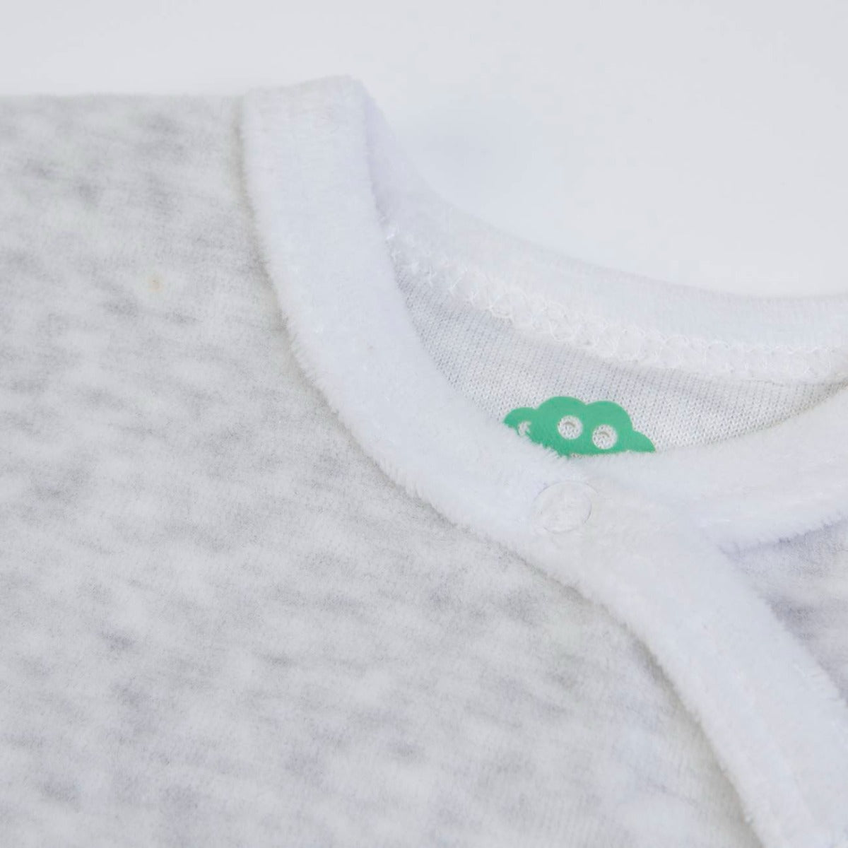 Tutina Neonato Nascita in Ciniglia Invernale - I Love Family - collo