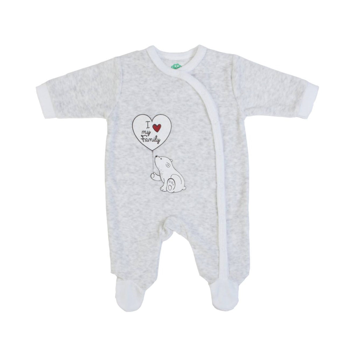 Tutina Neonato Nascita in Ciniglia Invernale - I Love Family