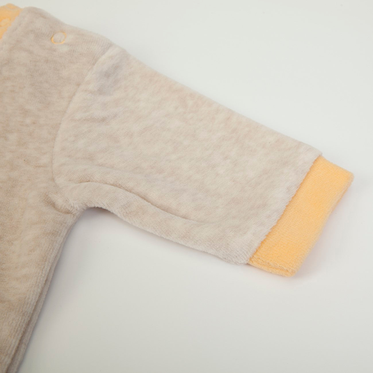 Tutina Neonato In Ciniglia Invernale 2 Pezzi - Orsetto - manica