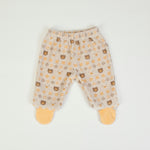 Tutina Neonato In Ciniglia Invernale 2 Pezzi - Orsetto - pantalone