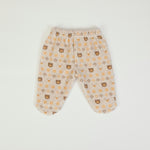 Tutina Neonato In Ciniglia Invernale 2 Pezzi - Orsetto - retro pantalone