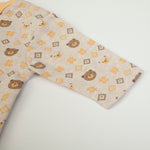 Tutina Salopette Neonato Nascita Invernale - Orsetto - manica