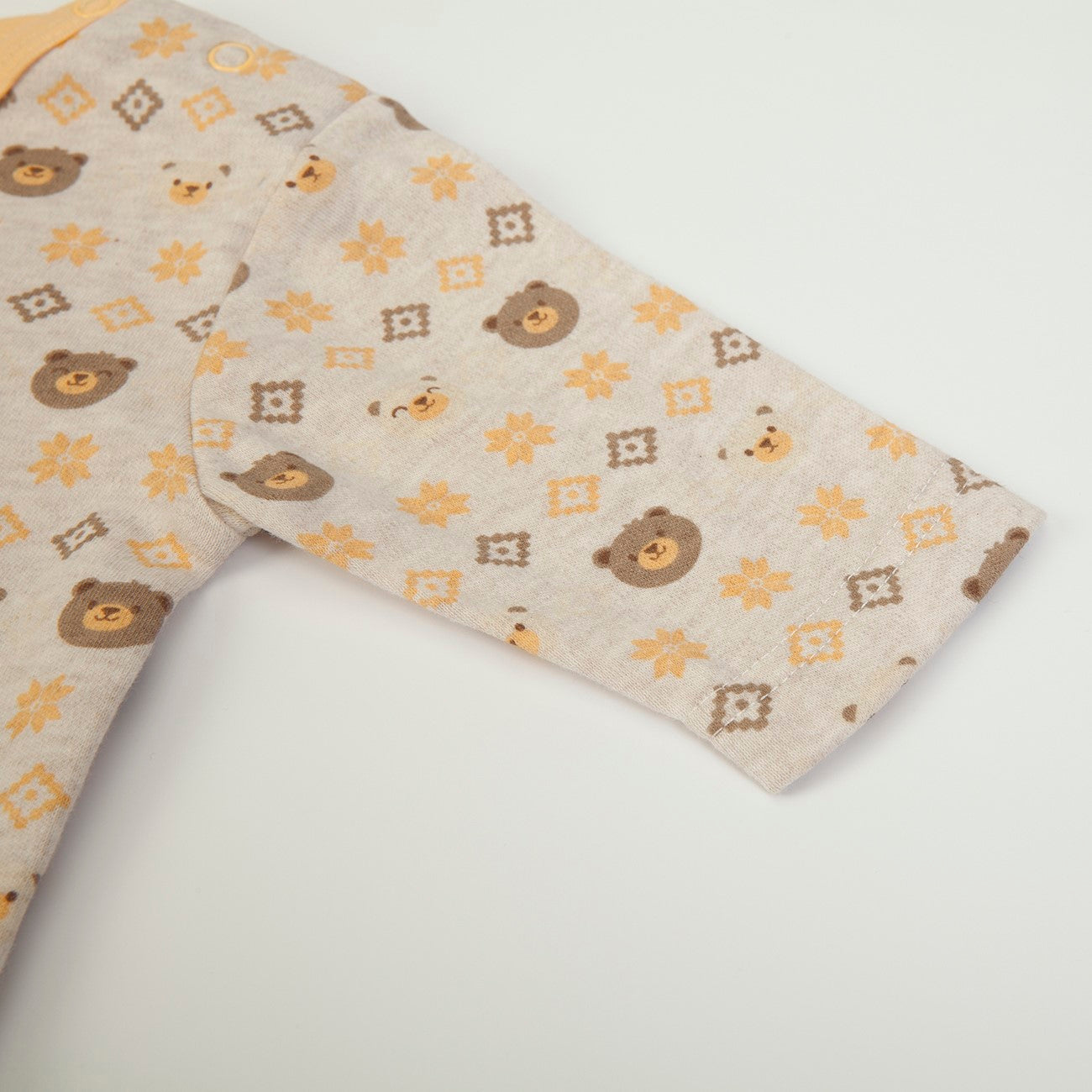 Tutina Salopette Neonato Nascita Invernale - Orsetto - manica