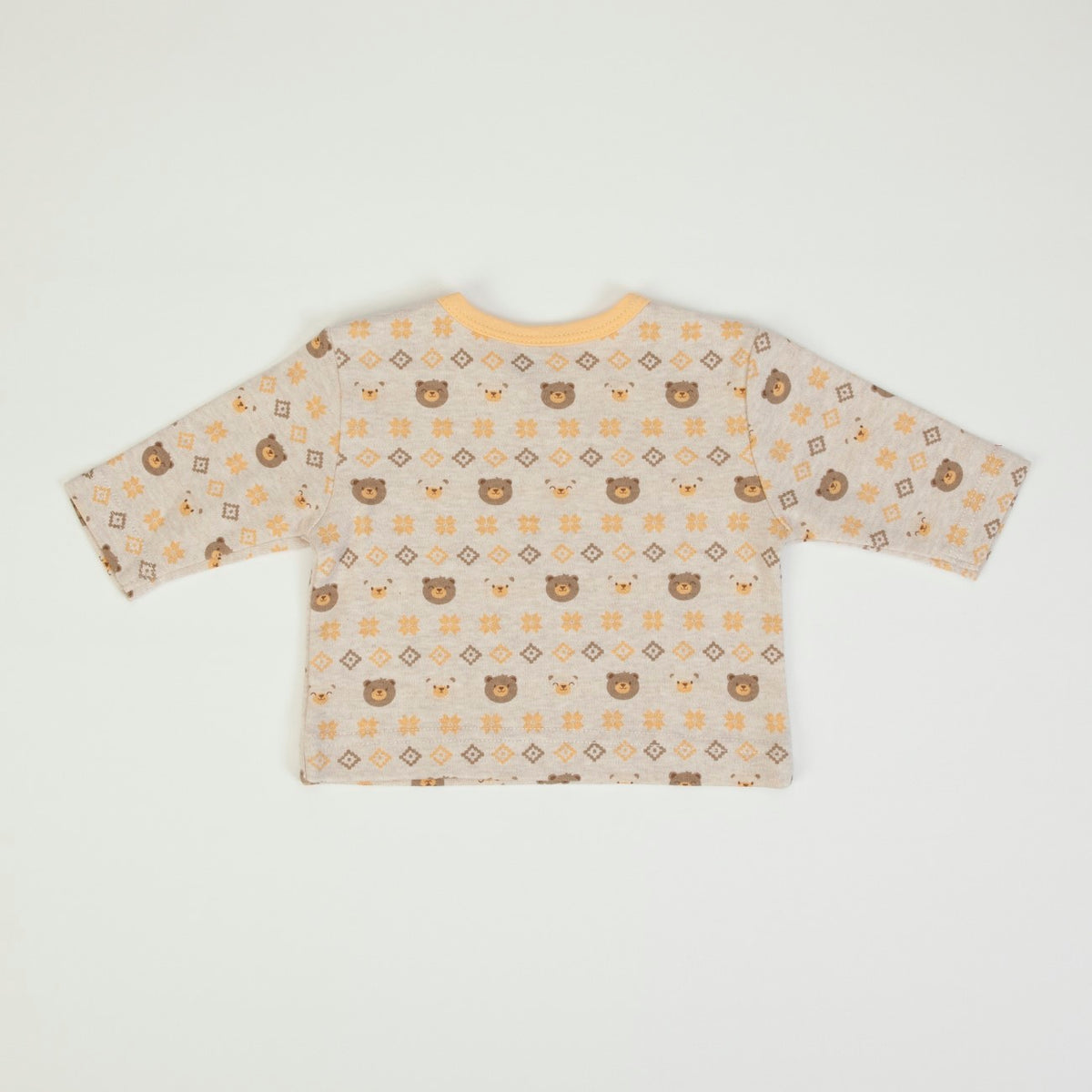 Tutina Salopette Neonato Nascita Invernale - Orsetto - retro maglia