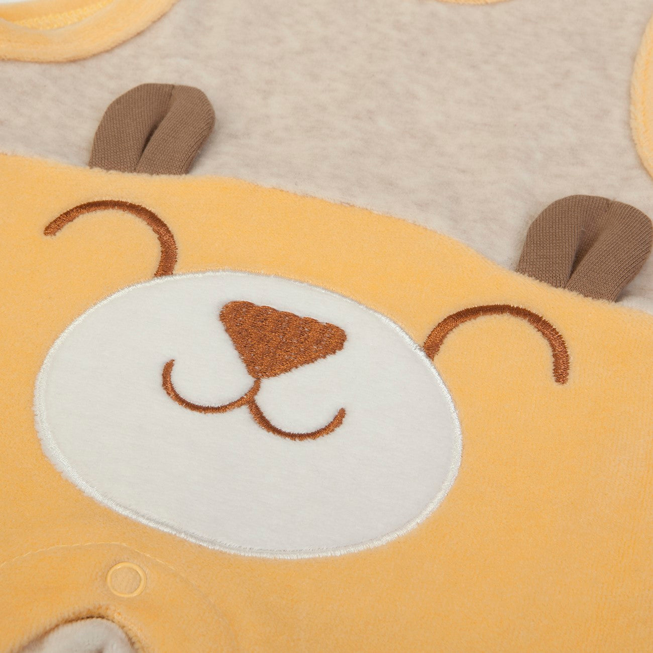 Tutina Salopette Neonato Nascita Invernale - Orsetto - ricamo