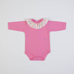 Pagliaccetto Neonata Invernale con Salopette - Fiori - body