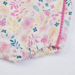 Pagliaccetto Neonata Invernale con Salopette - Fiori - elastico