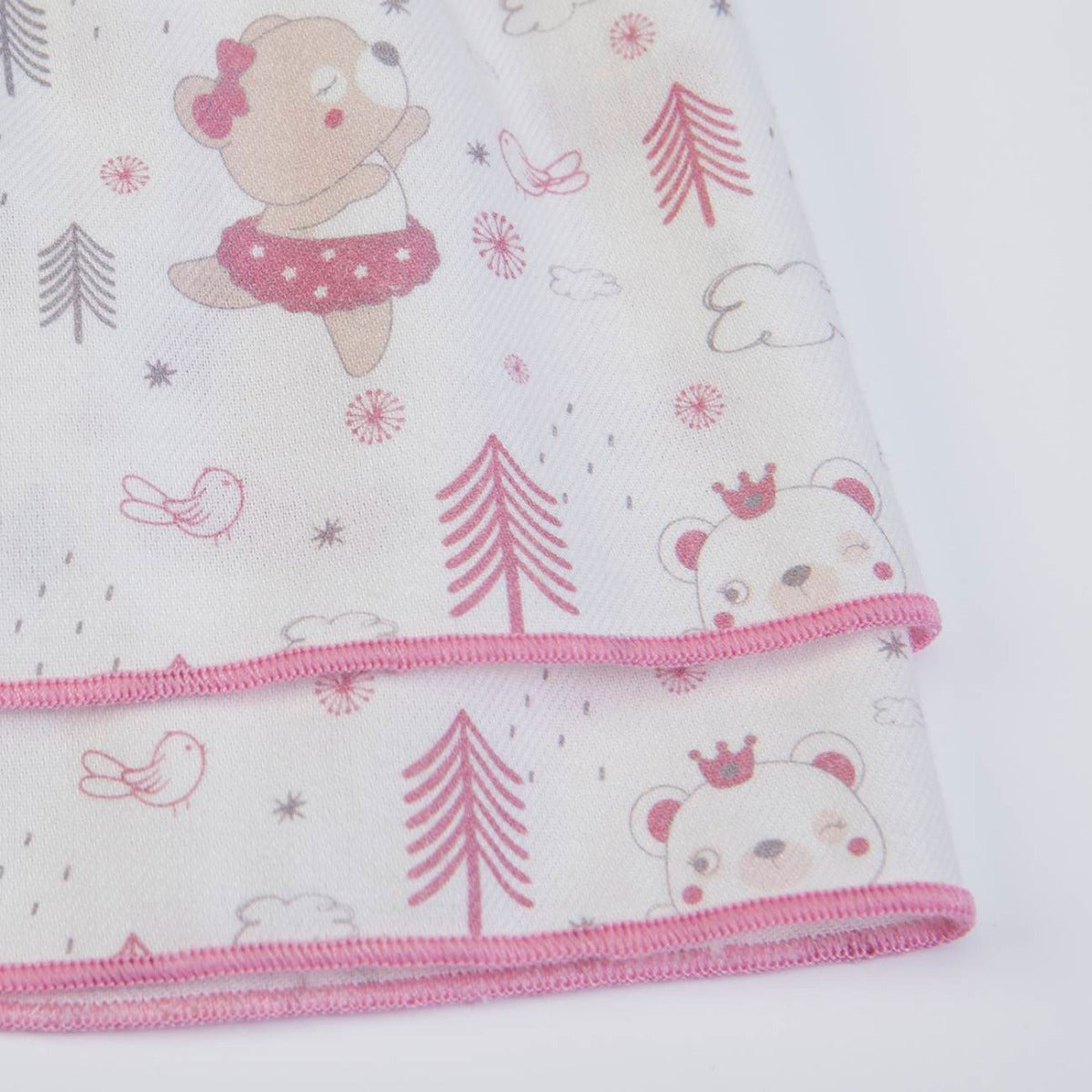 Completo Neonata Bambina invernale Gonna e Maglia - Orsetto - dettaglio