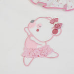 Completo Neonata Bambina invernale Gonna e Maglia - Orsetto - ricamo