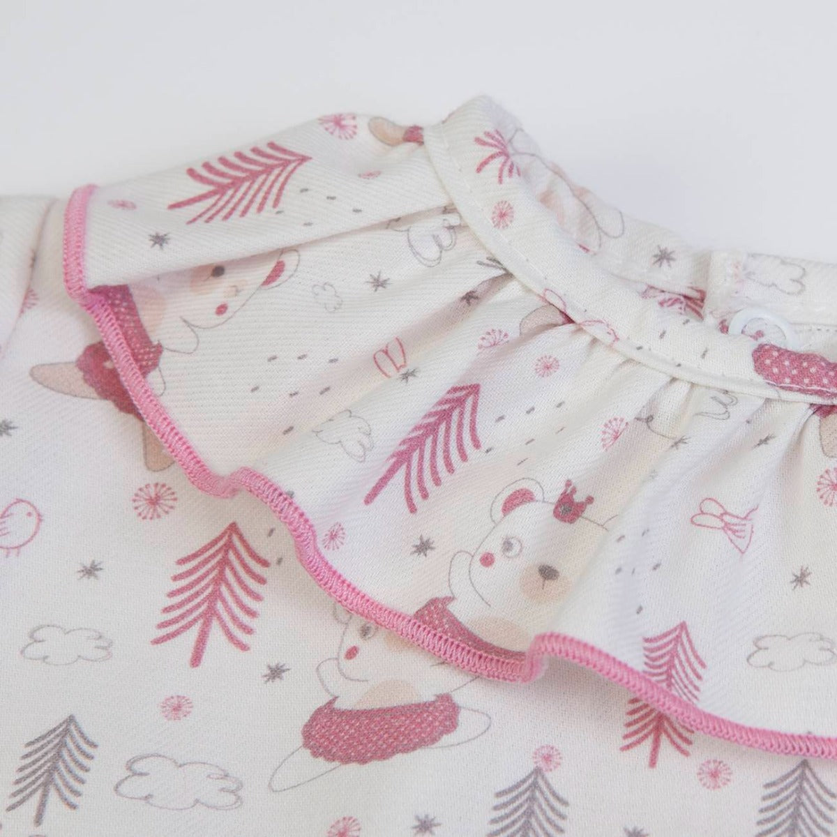 Vestito Neonata Bambina Invernale - Orsetti - colletto