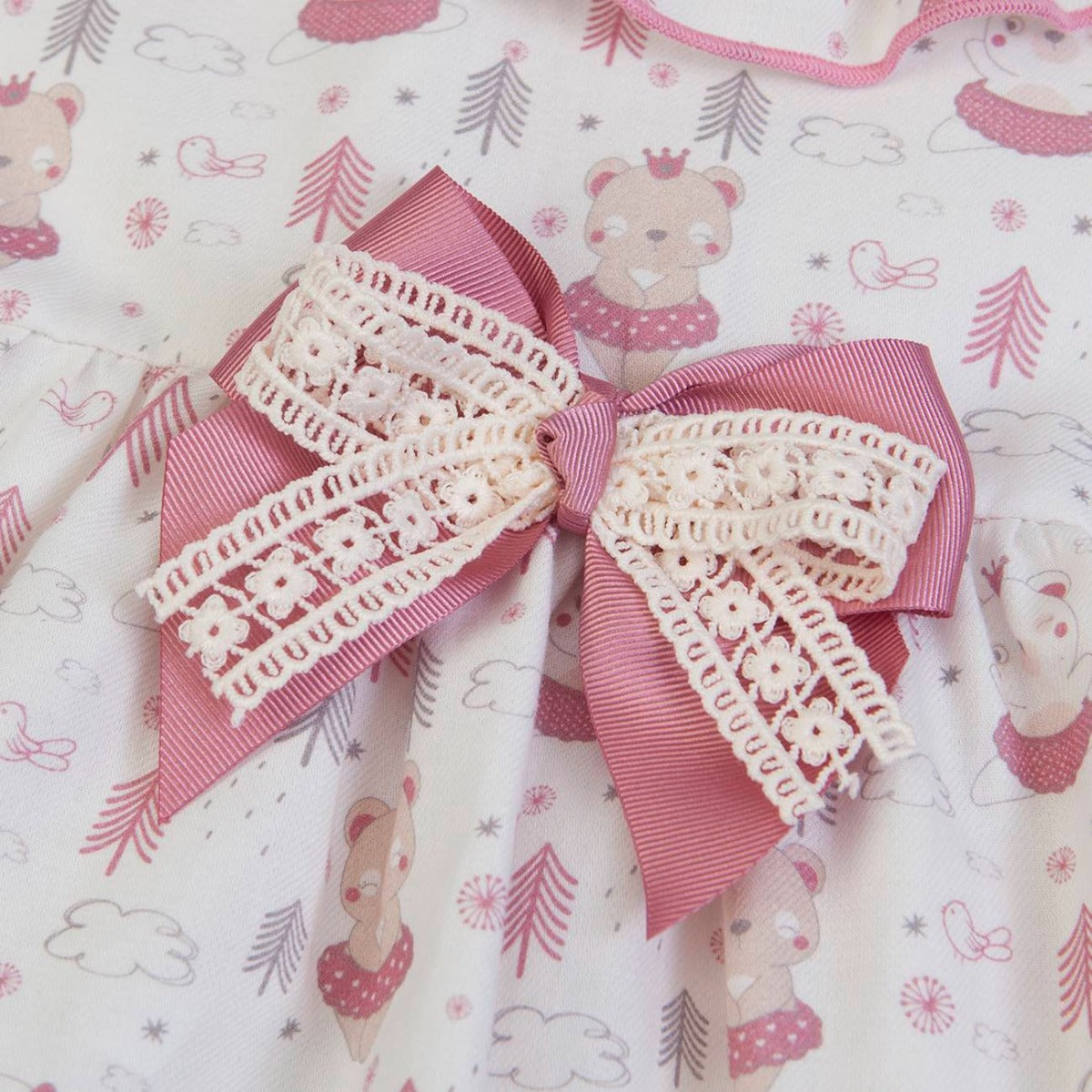 Vestito Neonata Bambina Invernale - Orsetti - fiocco