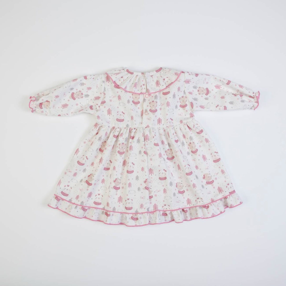 Vestito Neonata Bambina Invernale - Orsetti - retro