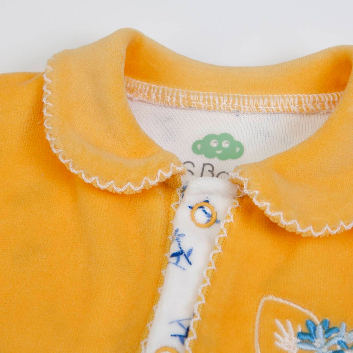 Tutina Neonato Nascita Femminuccia in Ciniglia con Scaldacuore - Volpe - colletto