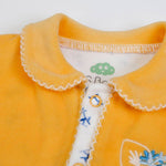 Tutina Neonato Nascita Femminuccia in Ciniglia con Scaldacuore - Volpe - colletto