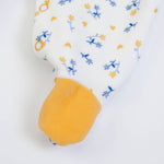 Tutina Neonato Nascita Femminuccia in Ciniglia con Scaldacuore - Volpe - piedino