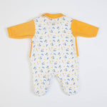 Tutina Neonato Nascita Femminuccia in Ciniglia con Scaldacuore - Volpe - retro