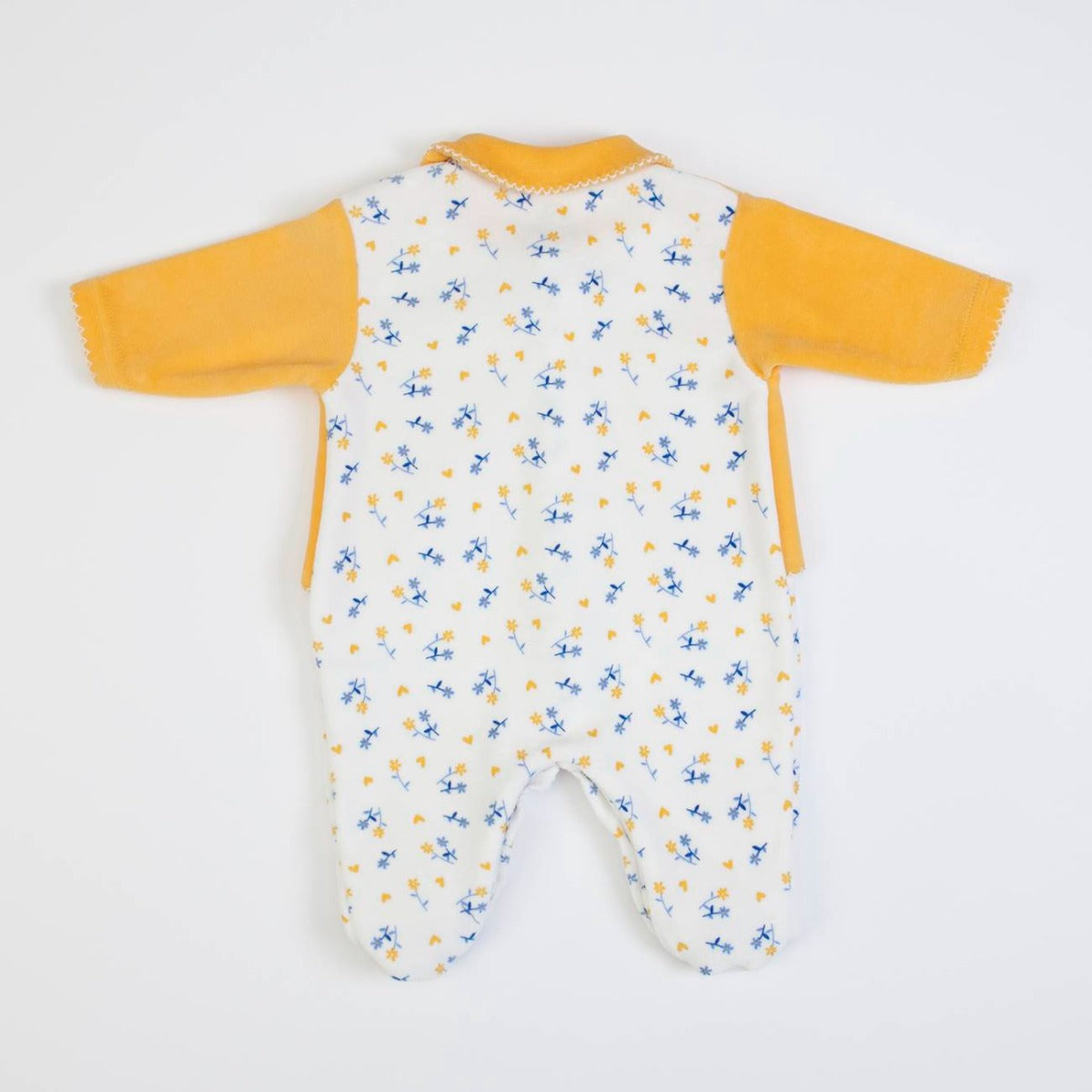 Tutina Neonato Nascita Femminuccia in Ciniglia con Scaldacuore - Volpe - retro