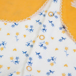 Tutina Neonato Nascita Femminuccia in Ciniglia con Scaldacuore - Volpe - tessuto stampato