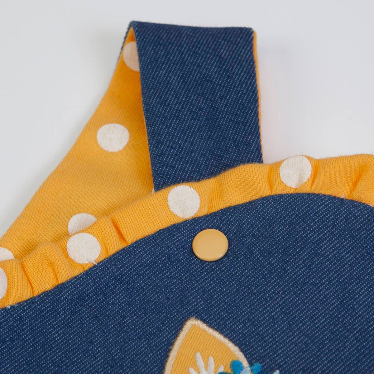 Completo Invernale Salopette in Jeans Bambina - Volpe - bretelle