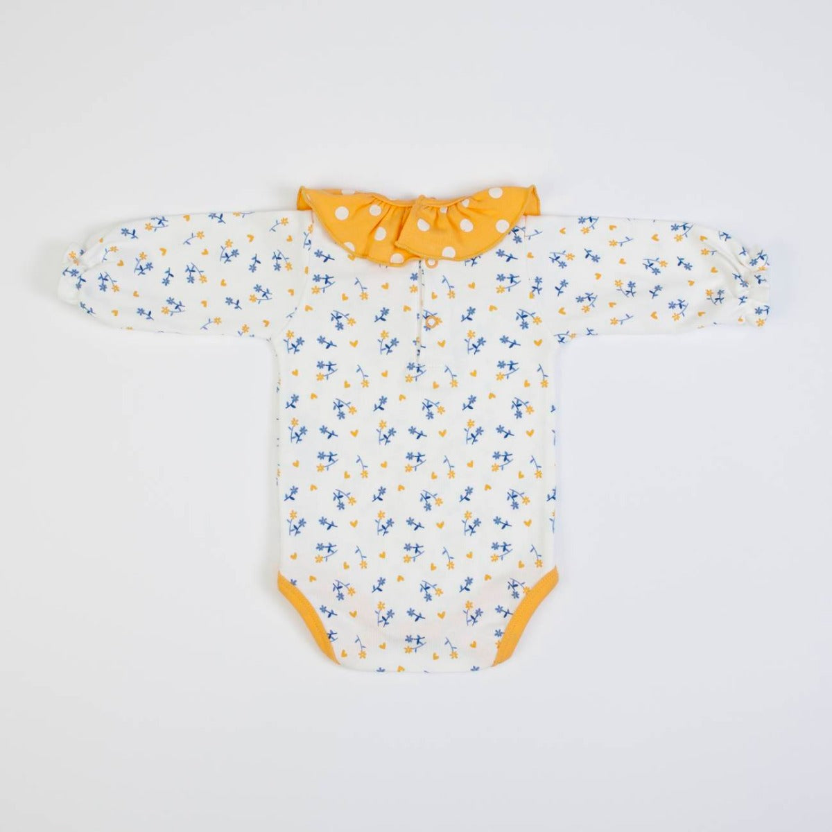 Completo Invernale Salopette in Jeans Bambina - Volpe - retro body