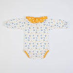 Completo Invernale Salopette in Jeans Bambina - Volpe - retro body