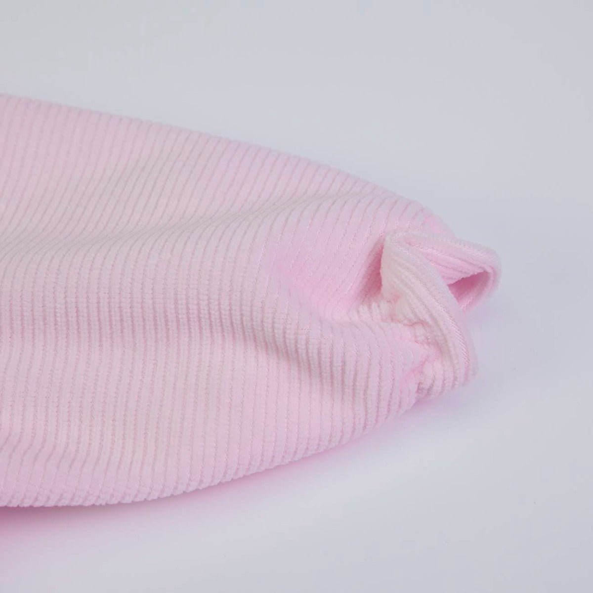 Tutina Neonato Nascita Femminuccia in Ciniglia Rosa - polsino