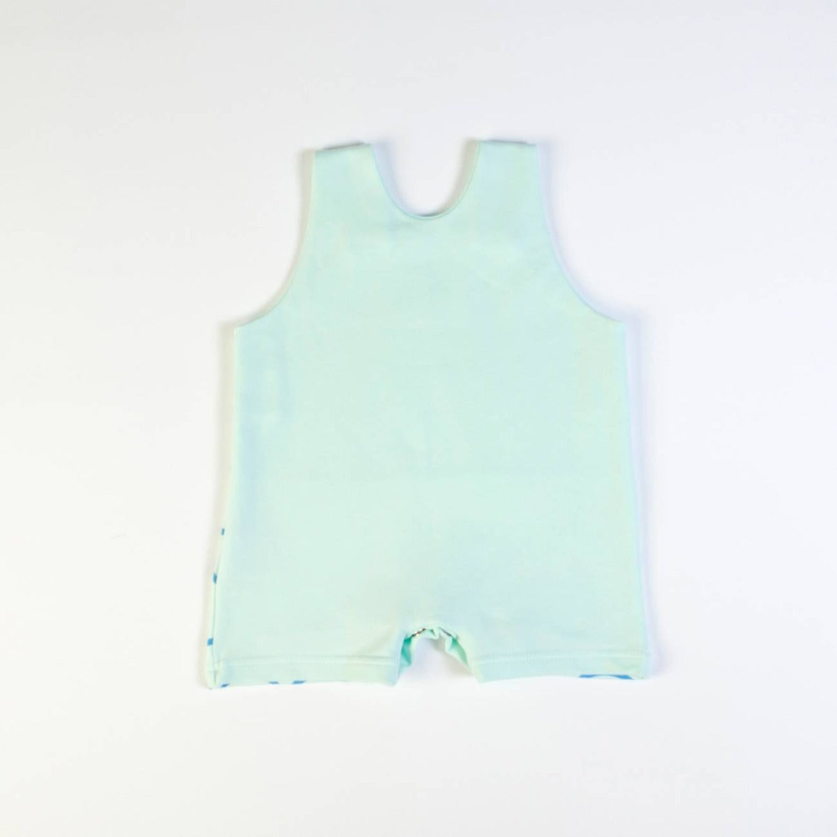 Pagliaccetto Salopette Mezza Manica in cotone - Baby Shark - retro salopette