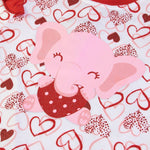 Tutina Neonato Nascita in Cotone Primavera - Cuori - stampa