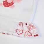 Completo Estivo Bambina in Cotone Maglia e Leggins - Cuori - rouge
