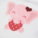 Completo Estivo Bambina in Cotone Maglia e Leggins - Cuori - stampa