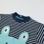 Tutina Neonato Nascita in Cotone Primavera - Froggy - collo