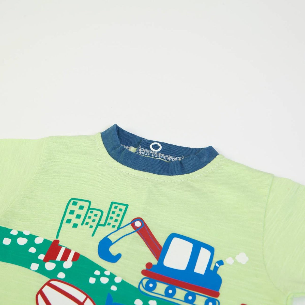 Tutina Neonato Nascita in Cotone Primavera - Machines - collo