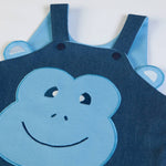 Completo Estivo Bambino con Salopette - Monkey - ricamo