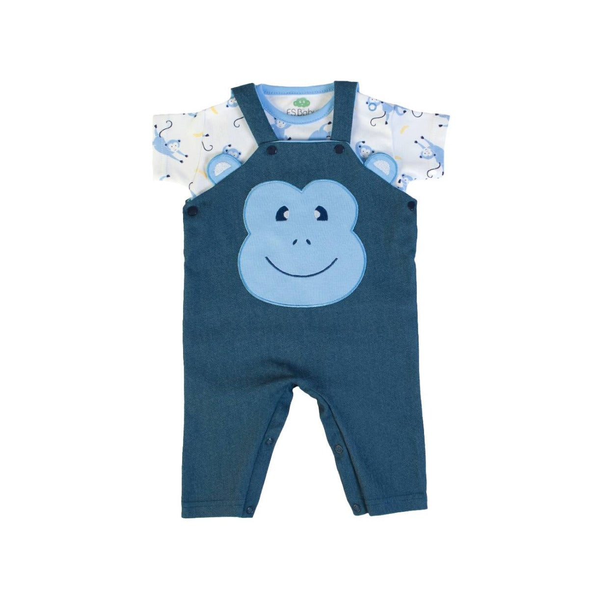 Completo Estivo Bambino con Salopette - Monkey