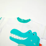 Completo Neonato Bambino Estate - Coccodrillo - scollo
