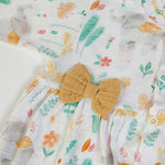 Tutina Neonato Nascita in Cotone Organico Primaverile - Vintage - fiocco