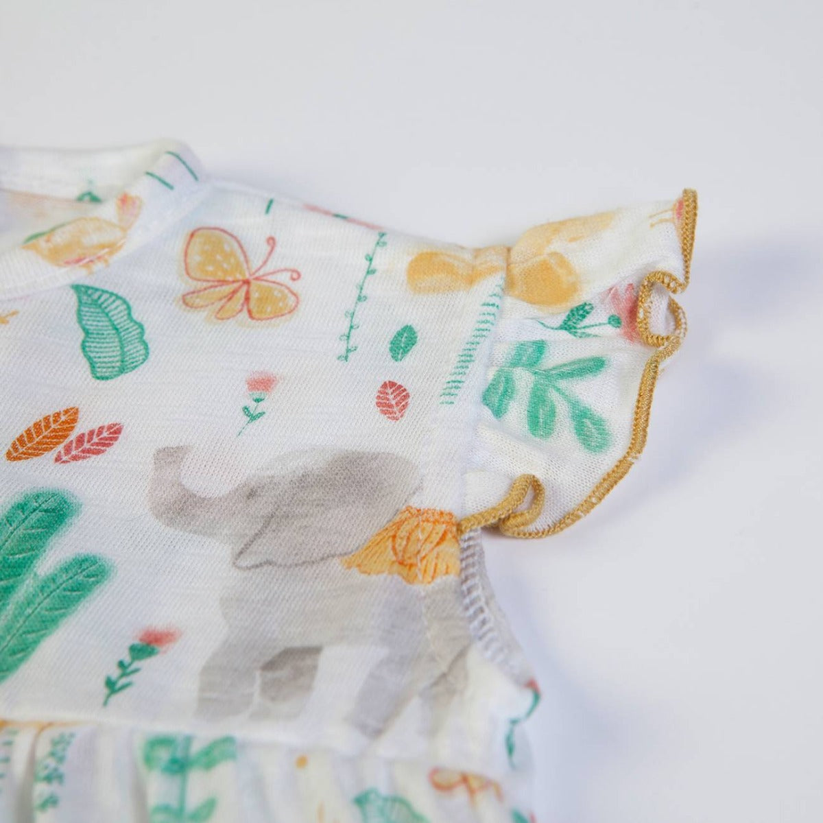 Completo Estivo Bambina in Cotone Organico - Vintage - spalla