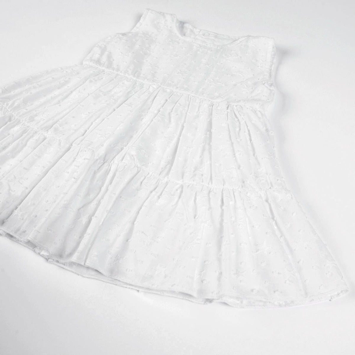 Vestito Neonata Bambina in Cotone Romantic - pieghe
