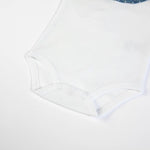 Pagliaccetto Neonata Bambina in Cotone Pois Blu - chiusura body