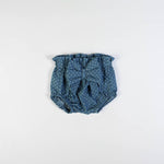 Pagliaccetto Neonata Bambina in Cotone Pois Blu - coulotte