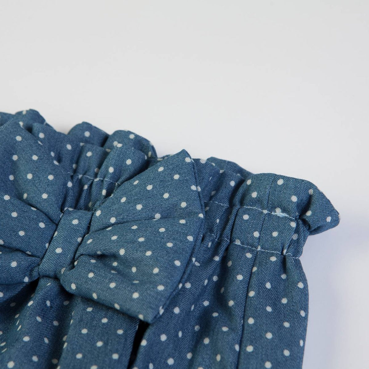 Pagliaccetto Neonata Bambina in Cotone Pois Blu - elastico