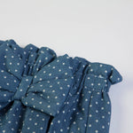 Pagliaccetto Neonata Bambina in Cotone Pois Blu - elastico