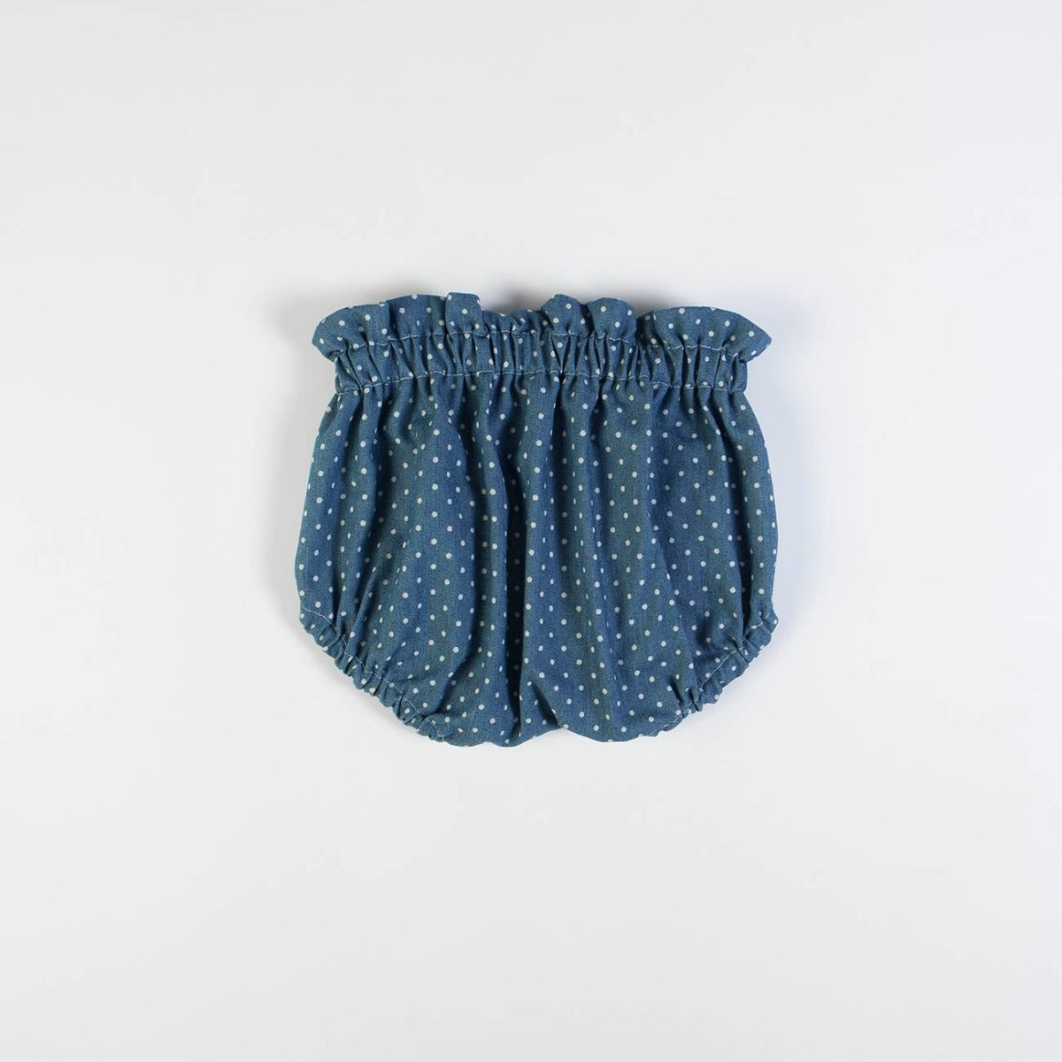 Pagliaccetto Neonata Bambina in Cotone Pois Blu - retro coulotte