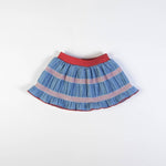 Completo Neonata Bambina in Cotone Fiore Rosso - gonna